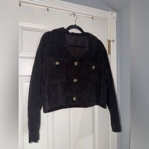Cropped corduroy jacket